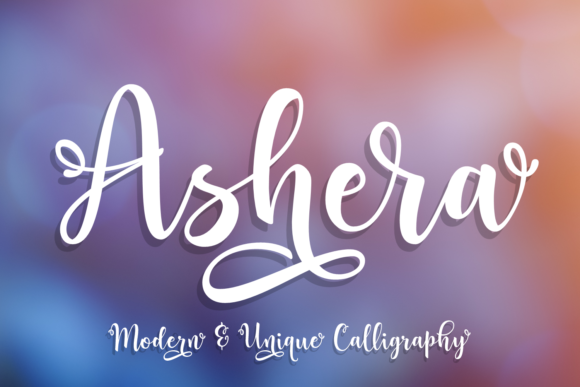 Ashera: A Romantic Calligraphy Font for Branding