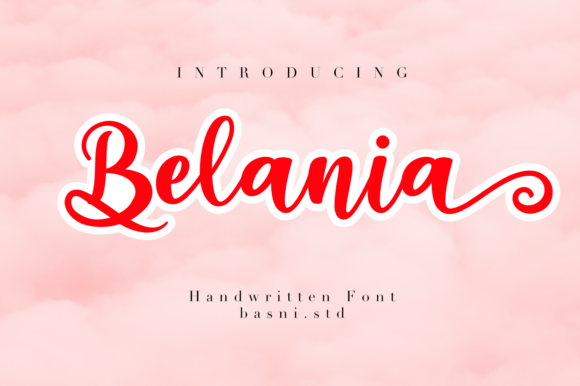 Belania: A Romantic Script Font for Web Design