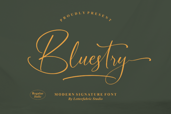 Bluestry: A Versatile Script Font for Creative Projects