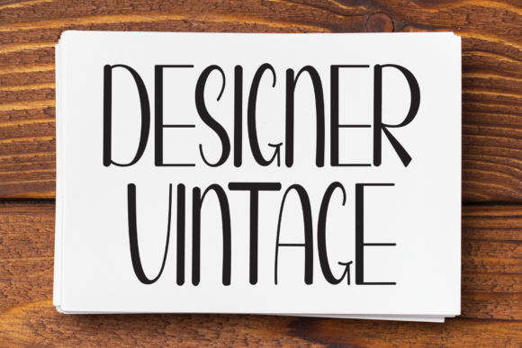 Designer Vintage Font Review