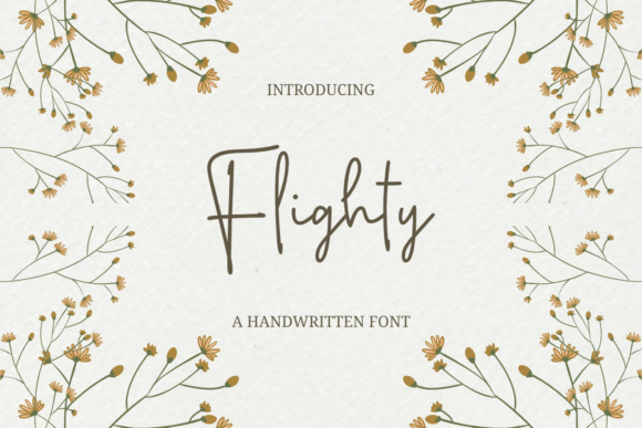 Flighty: A Handwritten Font for Creative Marketing