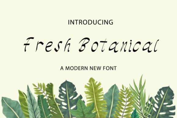 Fresh Botanical Font for Creative Makers