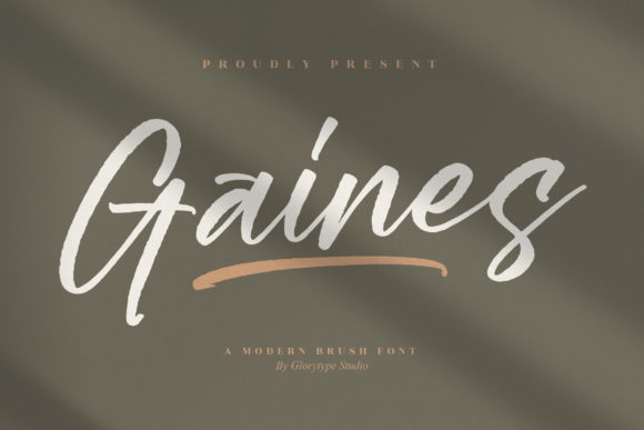 Gaines: A Modern Handwritten Font