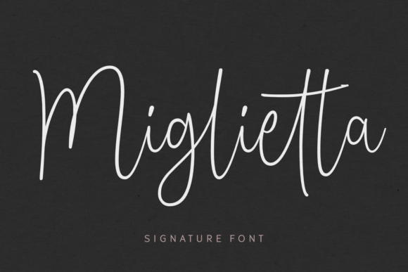 Miglietta: A Script Font for Elegant Design