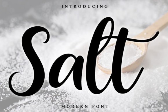 Salt: A Fresh Script Font