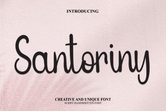 Santoriny: A Font for Elegant Branding