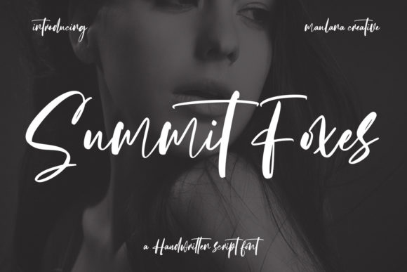 Summit Foxes: A Handwritten Font for Elegant Design