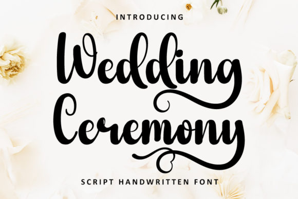 Wedding Ceremony Font for Elegant Design