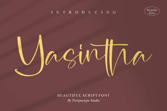 Yasintha: A Modern Script Typeface