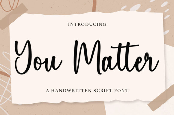 You Matter Font: Elegant Script for Web Design