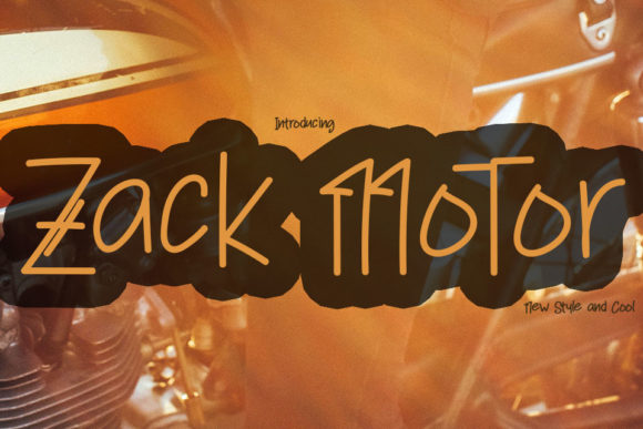 Zack Motor: A Handwritten Font for Craft Creators